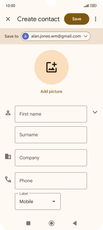 Press the drop down list next to 