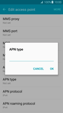 Key in mms and press OK.