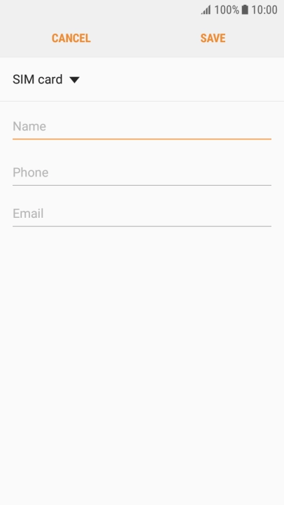 Press the address book drop down list.
