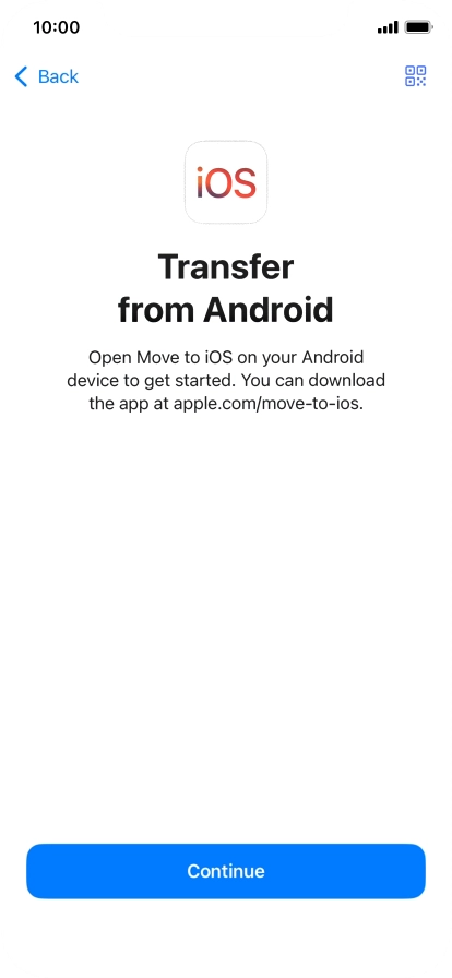 To transfer content to your phone, you need to install the app 