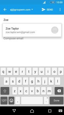 Press the required contact.