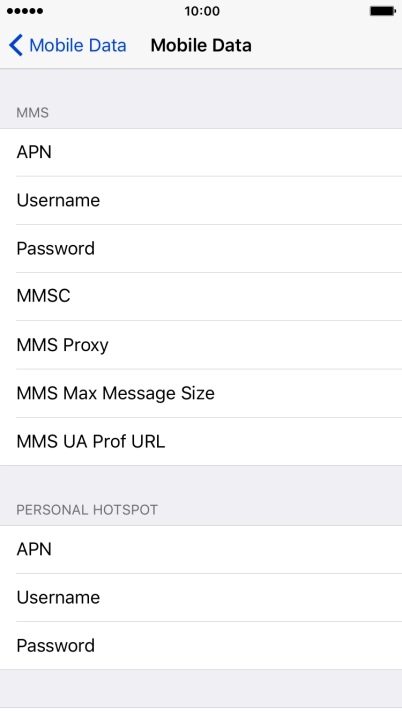 Press APN and key in mms.vodafone.net.