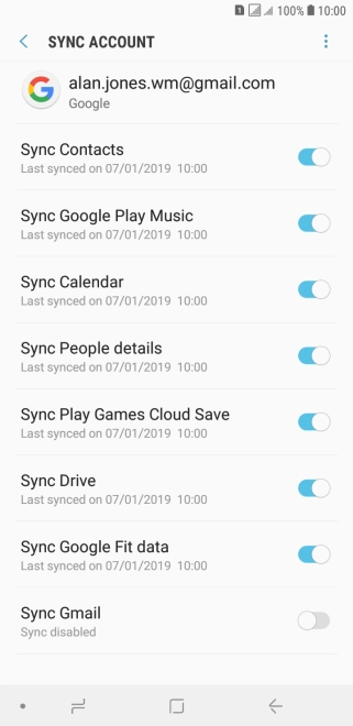 Press the Home key to return to the home screen.
