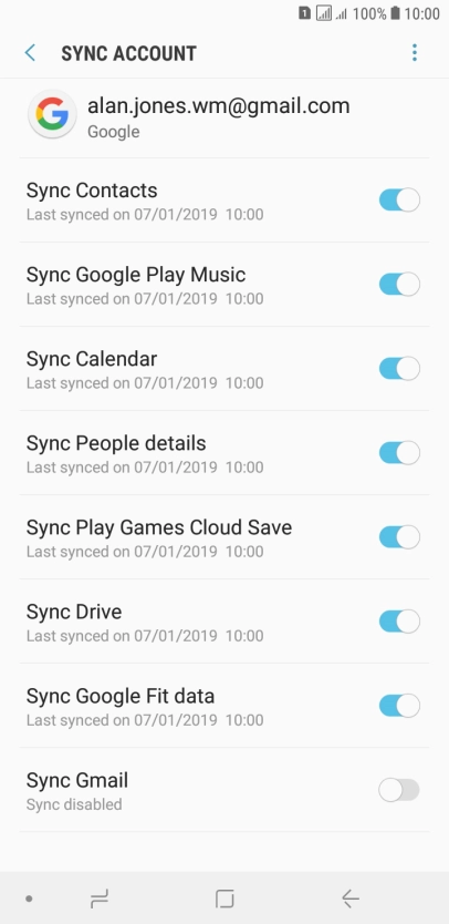 Press the Home key to return to the home screen.