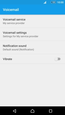 Press Voicemail settings.
