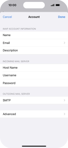 Press SMTP.