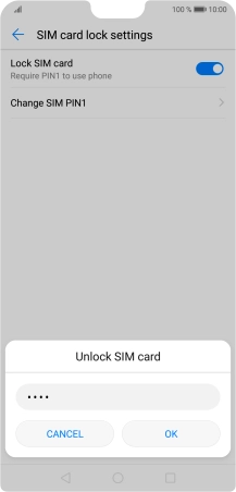 Key in your PIN and press OK.