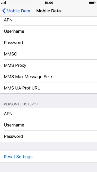 Press MMS Proxy and key in 10.24.59.200:80.