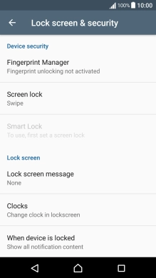 Press Screen lock.