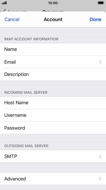 Press SMTP.