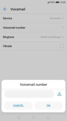 Key in (prefix) 5 (your phone number) and press OK.