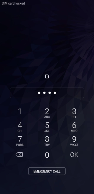If you're asked to key in your PIN, do so and press OK.