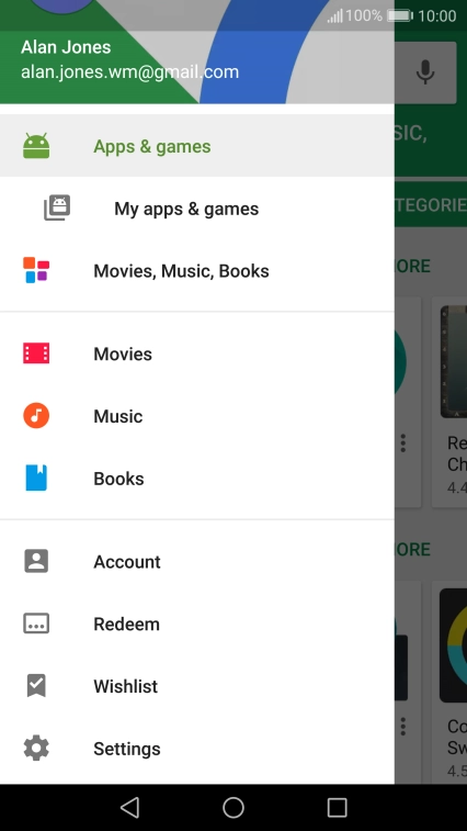 Press My apps & games.
