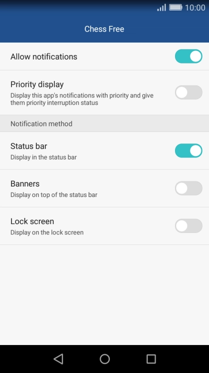 Press Allow notifications to turn on the function.