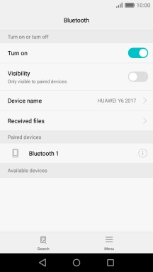 Press the Home key to return to the home screen.