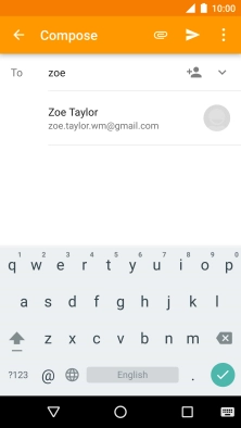 Press the required contact.