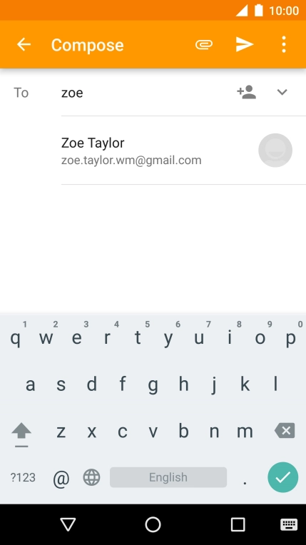 Press the required contact.