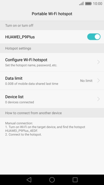 Press the Home key to return to the home screen.