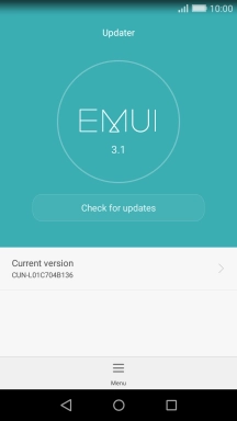 Press Check for updates. If a new software version is available, it's displayed. Follow the instructions on the screen to update the phone software.