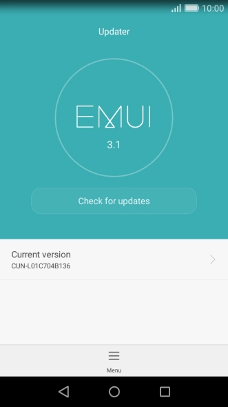 Press Check for updates. If a new software version is available, it's displayed. Follow the instructions on the screen to update the phone software.