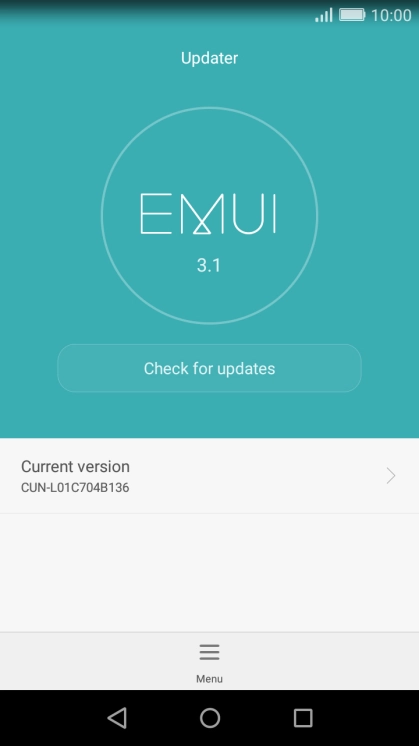 Press Check for updates. If a new software version is available, it's displayed. Follow the instructions on the screen to update the phone software.