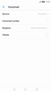 Press Voicemail number.