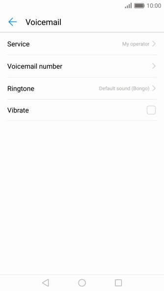 Press Voicemail number.