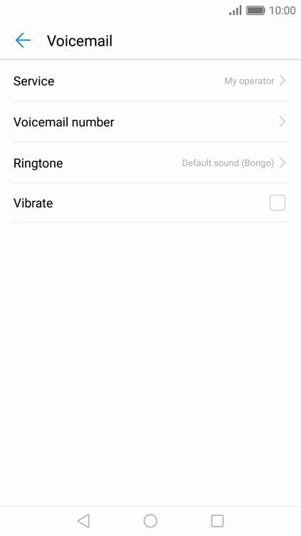 Press Voicemail number.