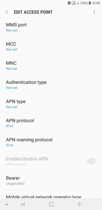 Press MMS port.