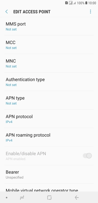 Press MMS port.