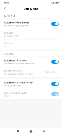 Press the Home key to return to the home screen.