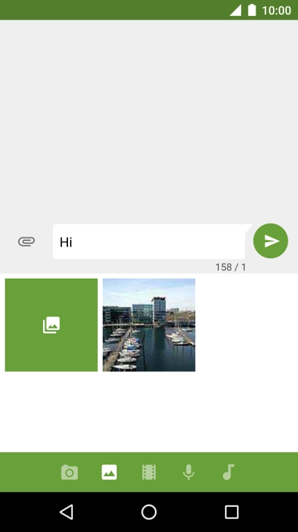 Press the gallery icon.