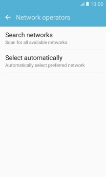 Press Search networks and your phone will search for networks.