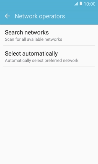 Press Search networks and your phone will search for networks.