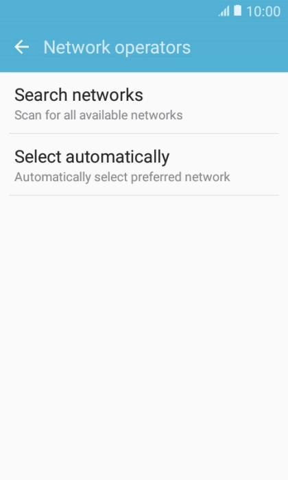 Press Search networks and your phone will search for networks.