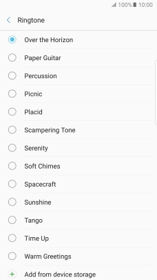 Press Add from device storage.