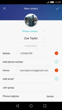 Press the drop down list next to the email address.