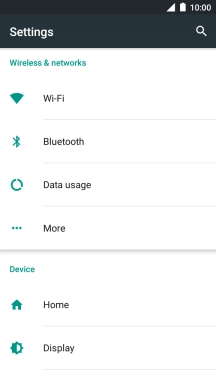 Press Data usage.