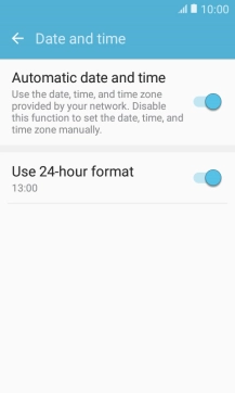 Press the Home key to return to the home screen.