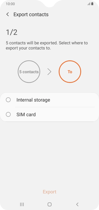 Press the name of the SIM.