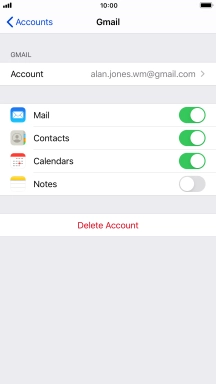 Press the Home key to return to the home screen.