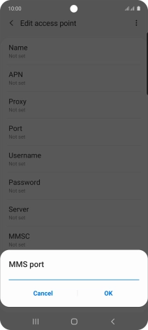 Key in 80 and press OK.