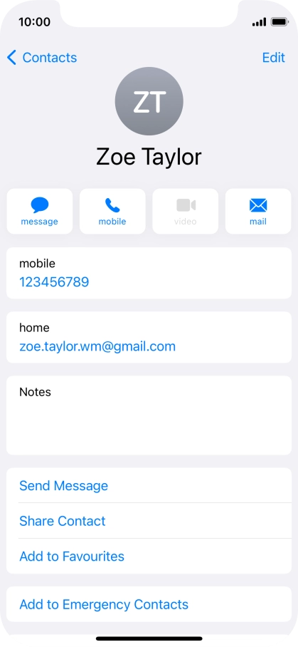 Press the required number.