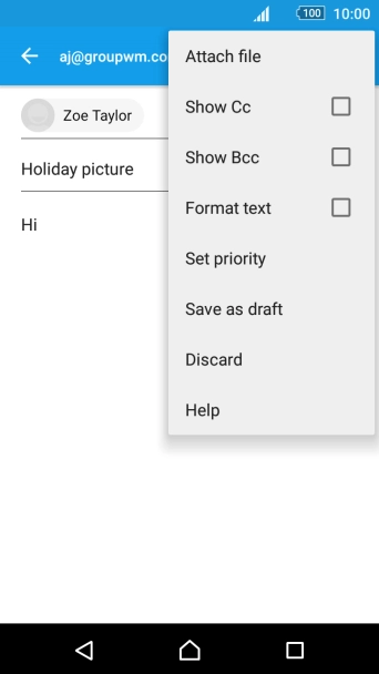 Press Attach file.