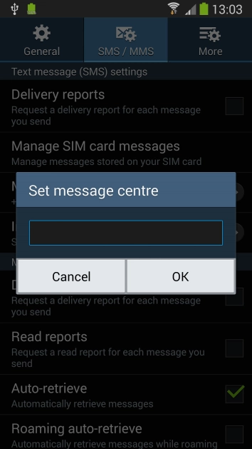 Key in +35387699989 and press .