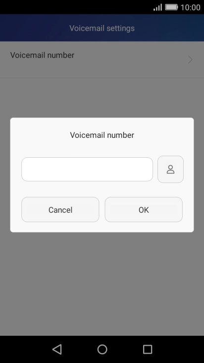 Key in (prefix) 5 (your phone number) and press OK.