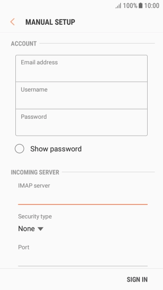 Press the drop down list below 