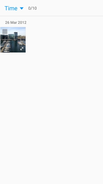Press the drop down list in the top left corner of the screen.