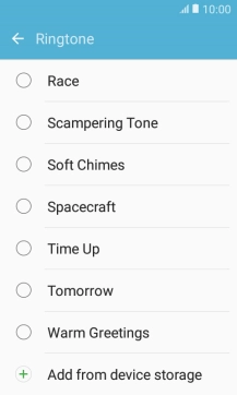 Press Add from device storage.