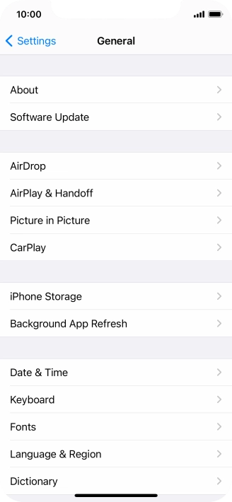 Press iPhone Storage.